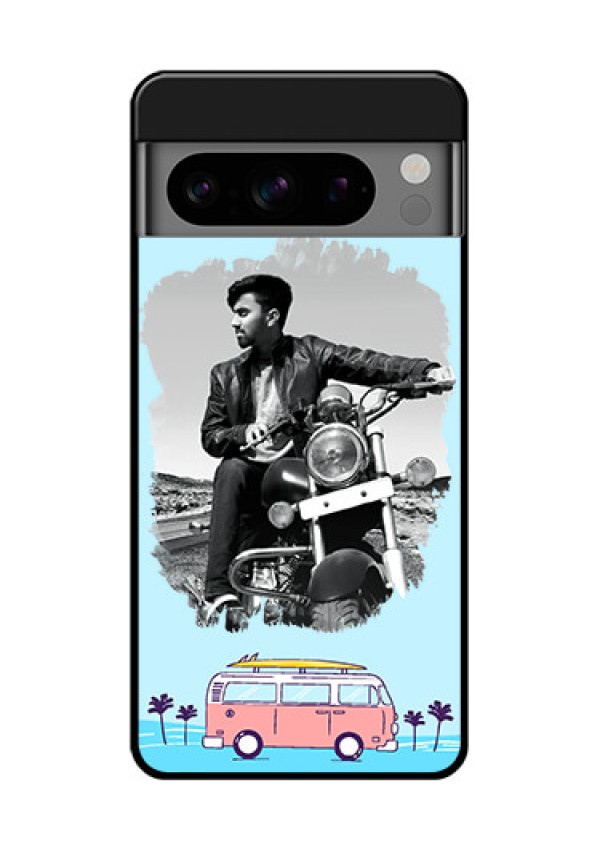 Google Pixel 8 Pro 5G Custom Glass Phone Case - Travel and Adventure Design