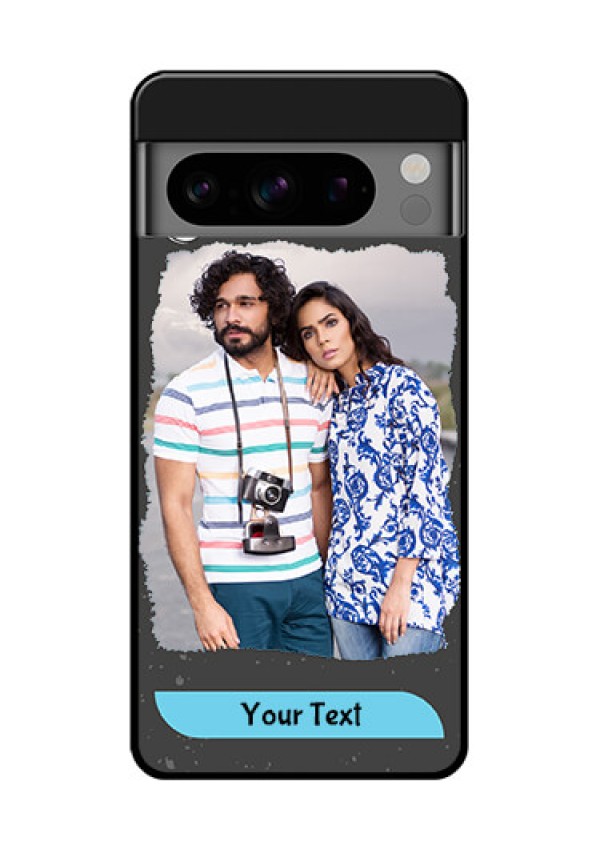 Google Pixel 8 Pro 5G Custom Glass Phone Case - Splashes With Love Doodles Design