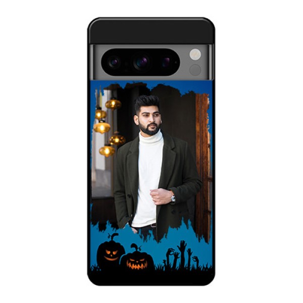 Google Pixel 8 Pro 5G Custom Glass Phone Case - With Pro Halloween Design