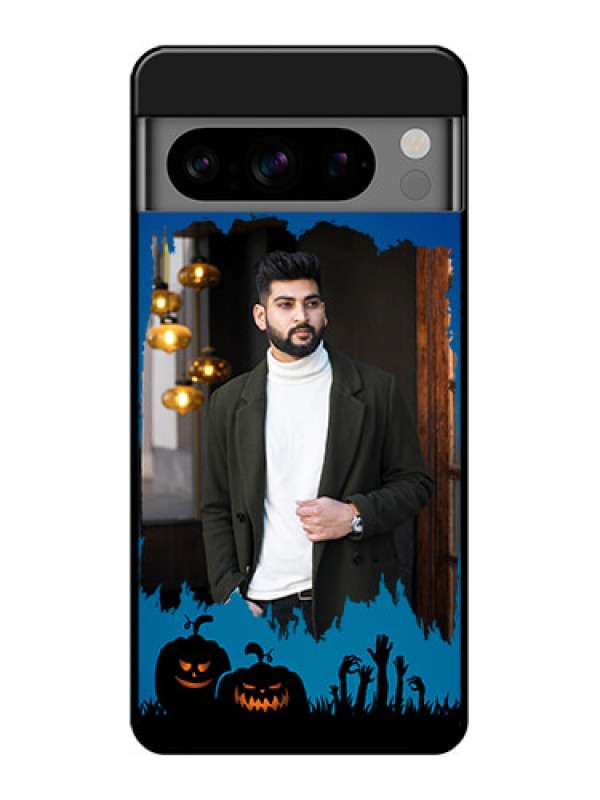 Custom Google Pixel 8 Pro 5G Custom Glass Phone Case - With Pro Halloween Design