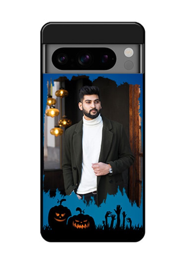 Google Pixel 8 Pro 5G Custom Glass Phone Case - With Pro Halloween Design