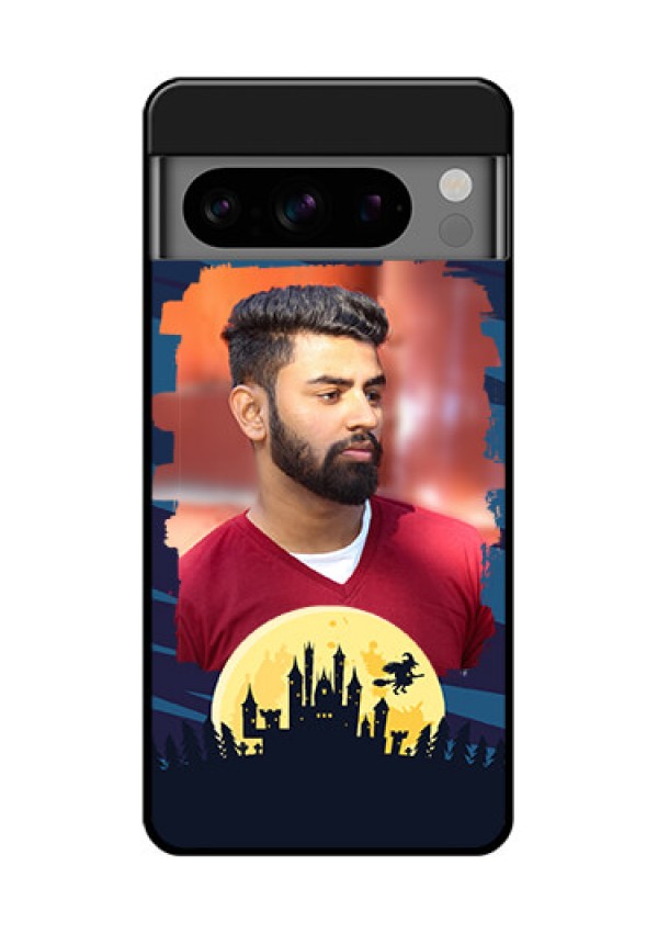 Google Pixel 8 Pro 5G Custom Glass Phone Case - Halloween Witch Design