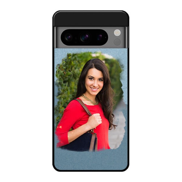 Google Pixel 8 Pro 5G Custom Glass Phone Case - Grunge Line Art Design