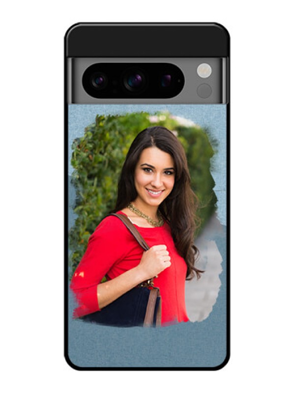 Custom Google Pixel 8 Pro 5G Custom Glass Phone Case - Grunge Line Art Design