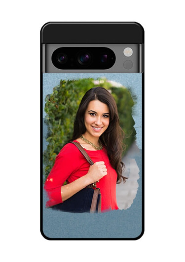 Google Pixel 8 Pro 5G Custom Glass Phone Case - Grunge Line Art Design