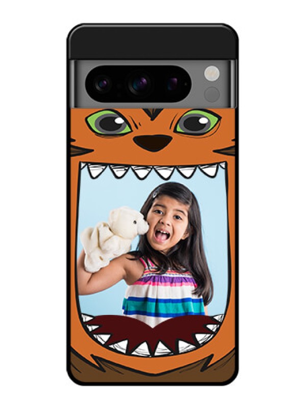 Custom Google Pixel 8 Pro 5G Custom Glass Phone Case - Owl Monster Back Case Design