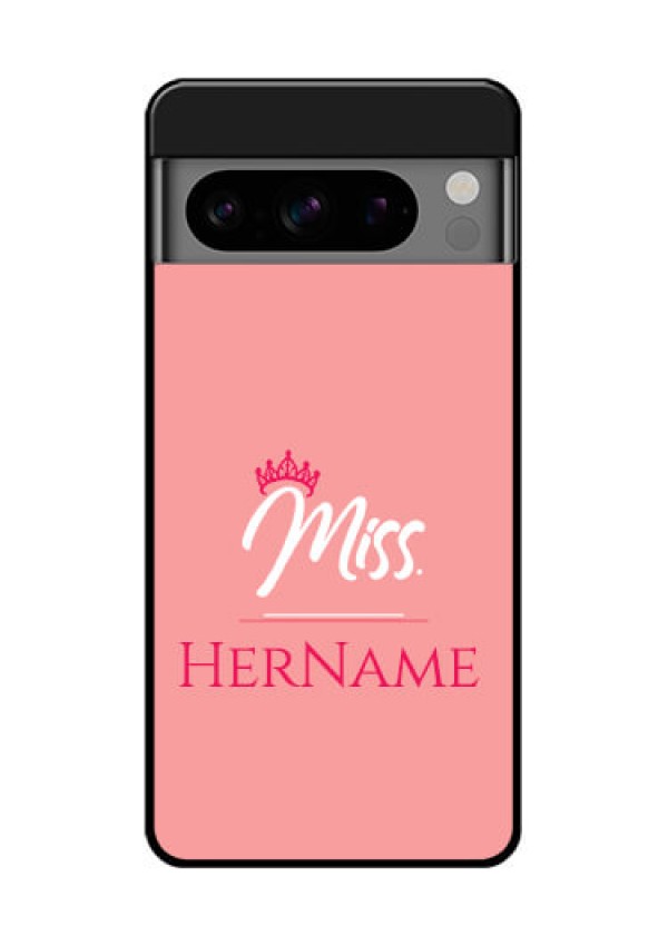 Google Pixel 8 Pro 5G Custom Glass Phone Case - Mrs With Name Design