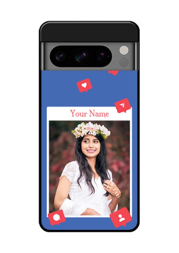 Google Pixel 8 Pro 5G Custom Glass Phone Case - Like Share And Comment Design