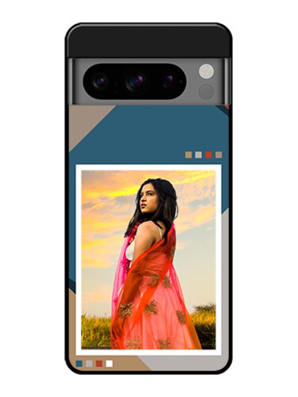 Custom Google Pixel 8 Pro 5G Custom Glass Phone Case - Retro Color Pallet Design