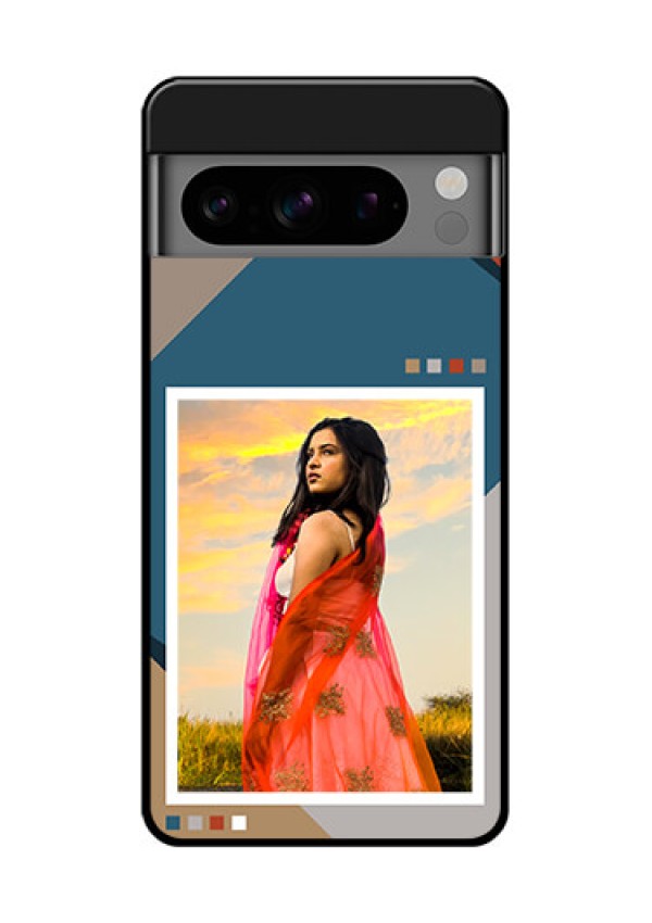 Google Pixel 8 Pro 5G Custom Glass Phone Case - Retro Color Pallet Design