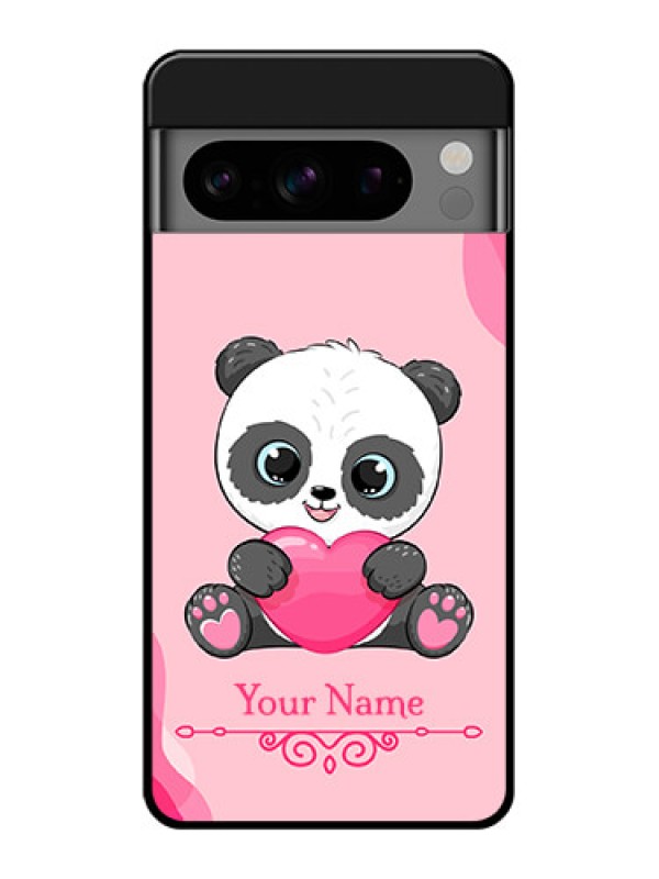 Custom Google Pixel 8 Pro 5G Custom Glass Phone Case - Cute Panda Design