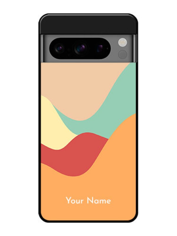 Custom Google Pixel 8 Pro 5G Custom Glass Phone Case - Ocean Waves Multi - Colour Design