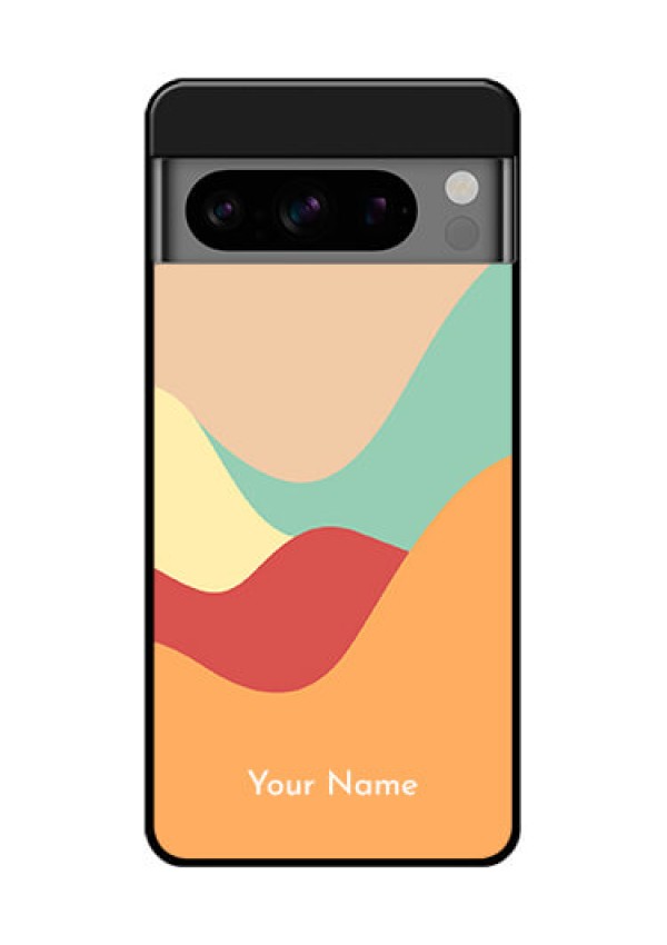 Google Pixel 8 Pro 5G Custom Glass Phone Case - Ocean Waves Multi - Colour Design