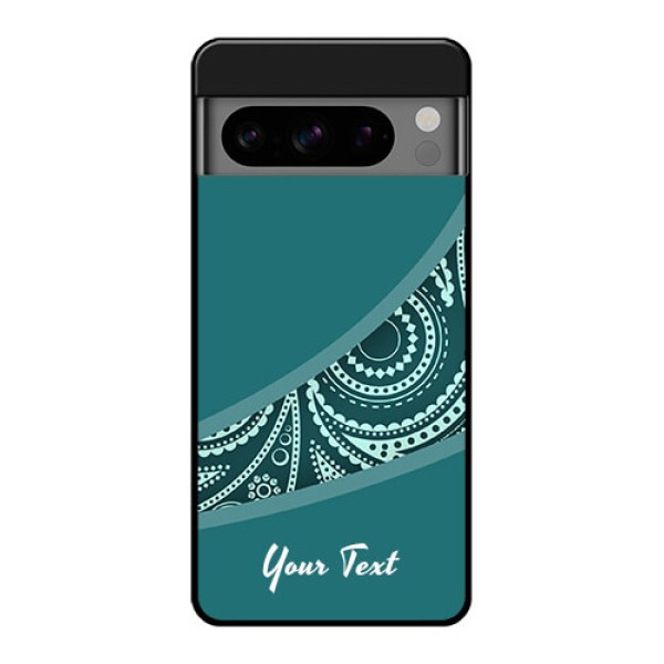 Google Pixel 8 Pro 5G Custom Glass Phone Case - Semi Visible Floral Design