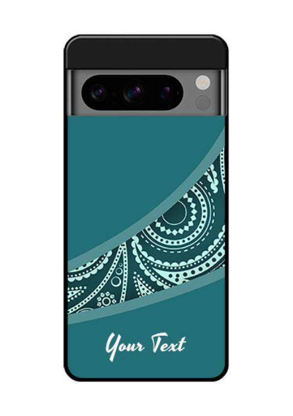 Google Pixel 8 Pro 5G Custom Glass Phone Case - Semi Visible Floral Design