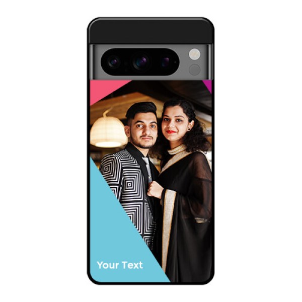Google Pixel 8 Pro 5G Custom Glass Phone Case - Stacked Triple Colour Design