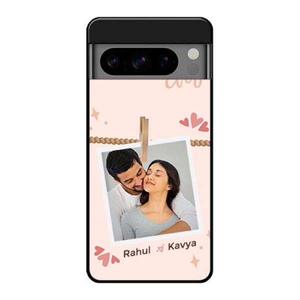 Google Pixel 8 Pro 5G Custom Glass Phone Case - Forever And Ever Love Design