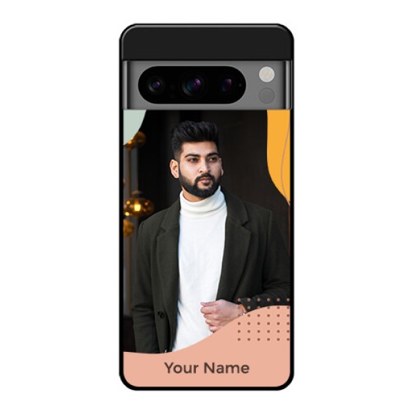 Google Pixel 8 Pro 5G Custom Glass Phone Case - Tri - Coloured Overlay Design