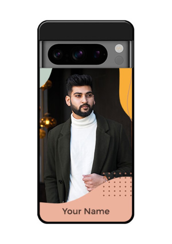 Google Pixel 8 Pro 5G Custom Glass Phone Case - Tri - Coloured Overlay Design