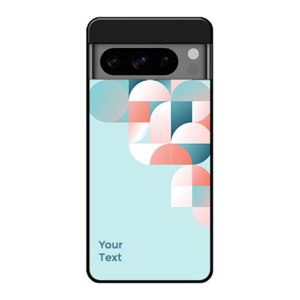 Google Pixel 8 Pro 5G Custom Glass Phone Case - Stylish Semi - Circle Pattern Design
