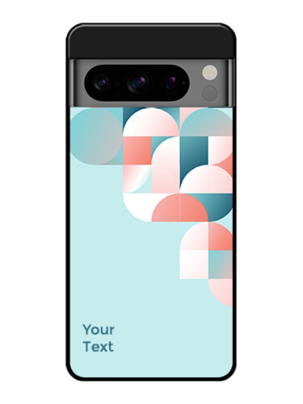 Custom Google Pixel 8 Pro 5G Custom Glass Phone Case - Stylish Semi - Circle Pattern Design