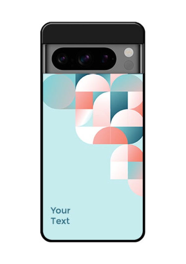 Google Pixel 8 Pro 5G Custom Glass Phone Case - Stylish Semi - Circle Pattern Design