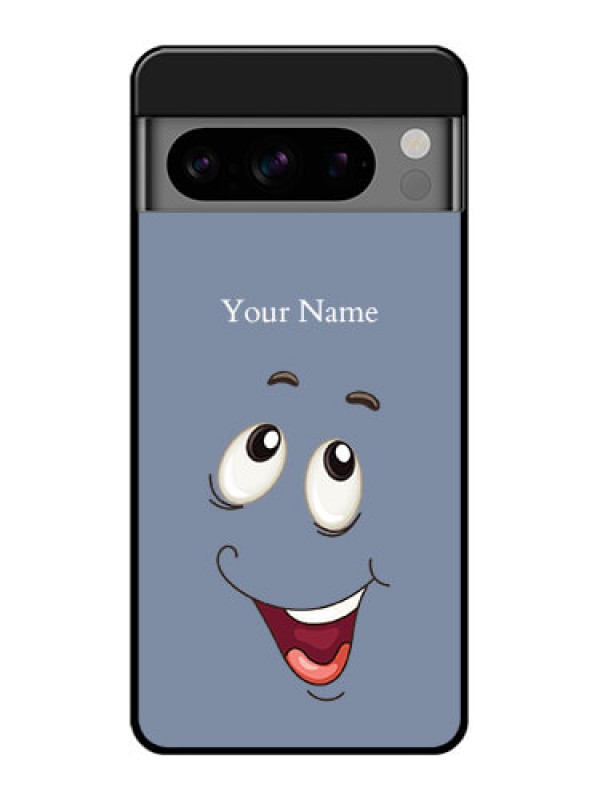 Custom Google Pixel 8 Pro 5G Custom Glass Phone Case - Laughing Cartoon Face Design