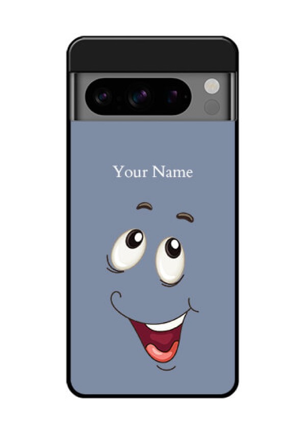 Google Pixel 8 Pro 5G Custom Glass Phone Case - Laughing Cartoon Face Design