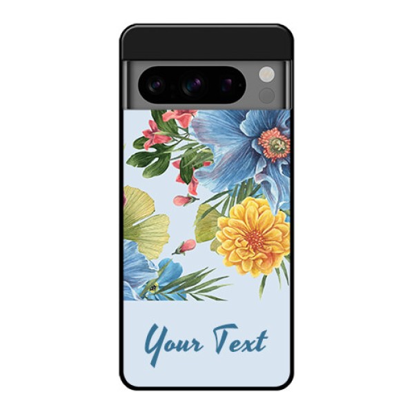 Google Pixel 8 Pro 5G Custom Glass Phone Case - Stunning Watercolored Flowers Painting Design
