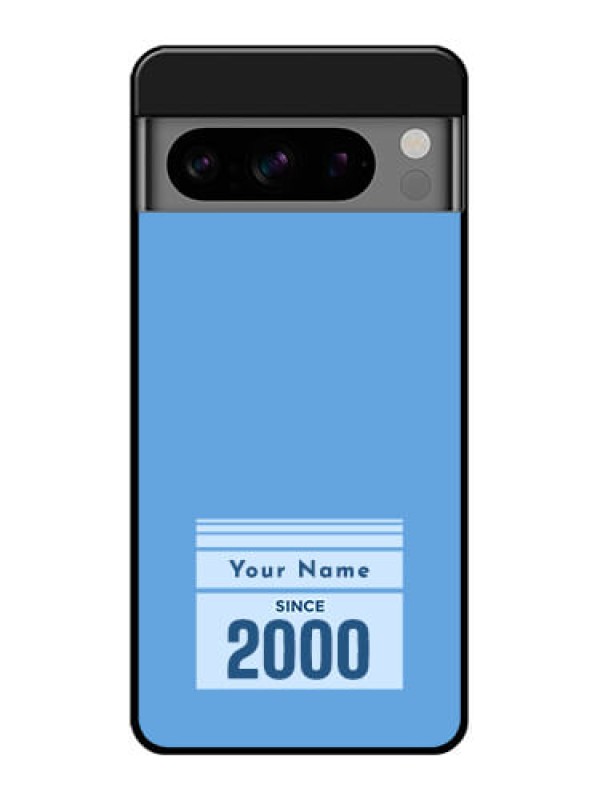 Custom Google Pixel 8 Pro 5G Custom Glass Phone Case - Custom Year Of Birth Design