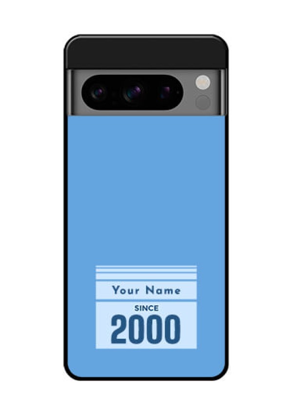 Google Pixel 8 Pro 5G Custom Glass Phone Case - Custom Year Of Birth Design