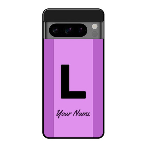 Google Pixel 8 Pro 5G Custom Glass Phone Case - Tricolor Custom Text Design