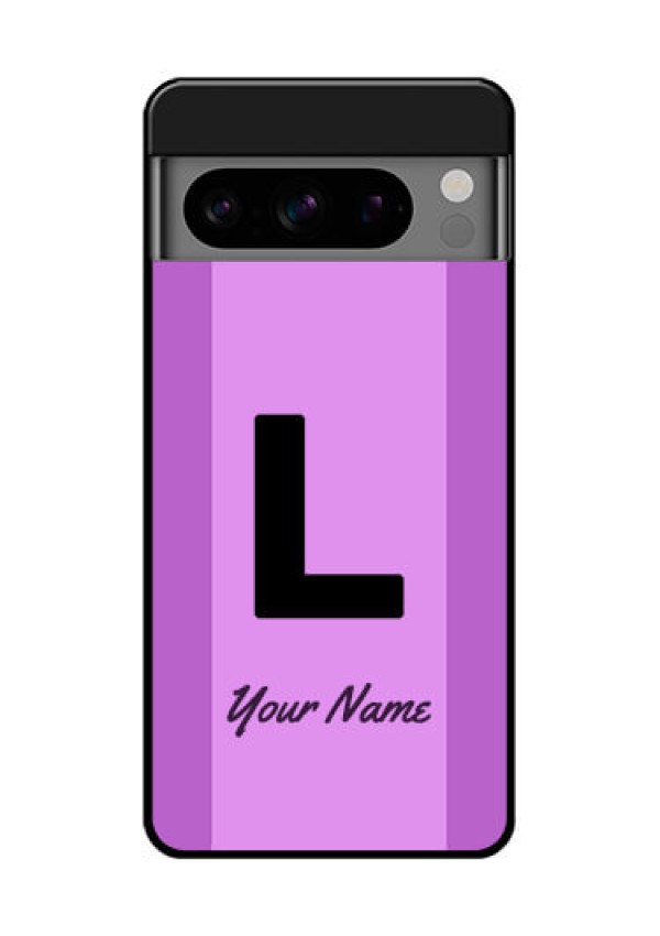 Google Pixel 8 Pro 5G Custom Glass Phone Case - Tricolor Custom Text Design