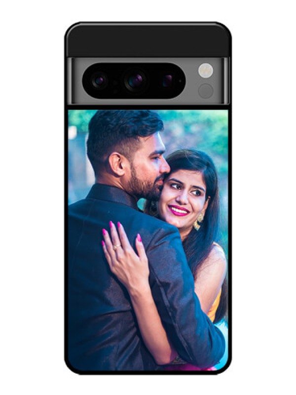 Custom Google Pixel 8 Pro 5G Custom Glass Phone Case - Upload Full Picture With Custom Color Design
