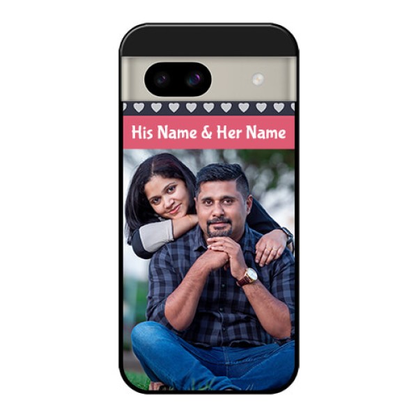 Google Pixel 8A 5G Custom Glass Phone Case - Love Symbols Design