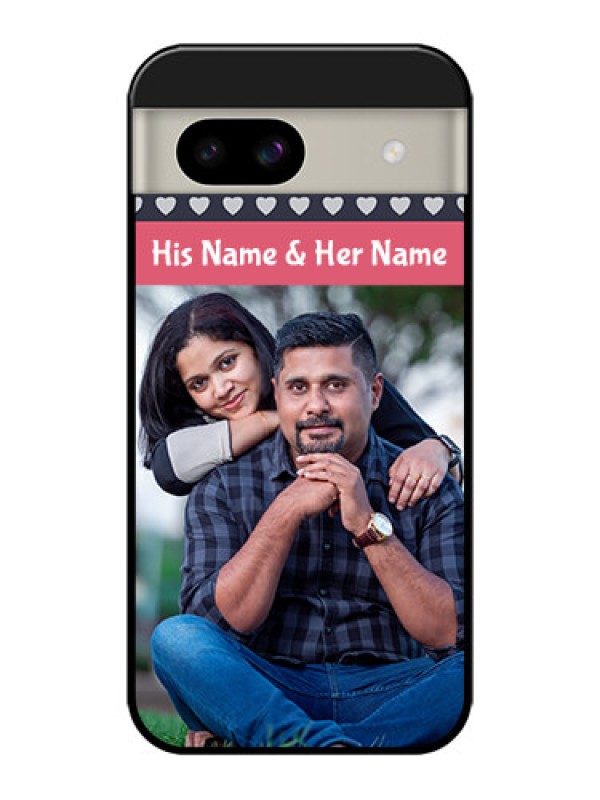 Custom Google Pixel 8A 5G Custom Glass Phone Case - Love Symbols Design