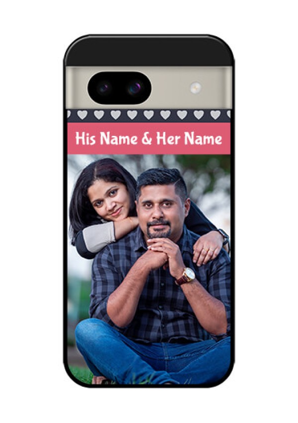 Google Pixel 8A 5G Custom Glass Phone Case - Love Symbols Design