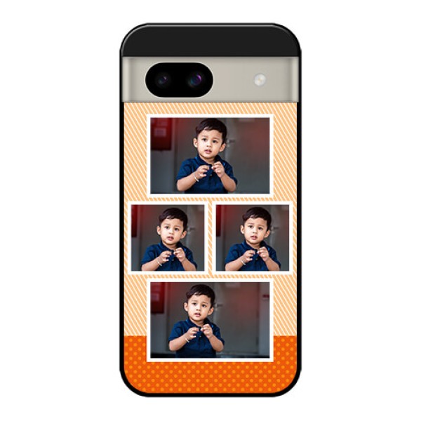 Google Pixel 8A 5G Custom Glass Phone Case - Bulk Photos Upload Design
