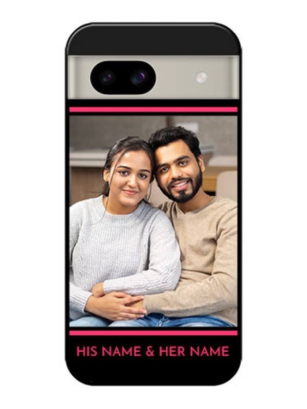 Custom Google Pixel 8A 5G Custom Glass Phone Case - With Add Text Design