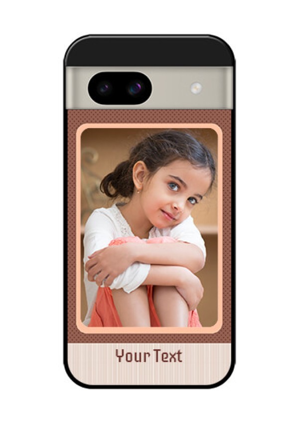 Google Pixel 8A 5G Custom Glass Phone Case - Simple Pic Upload Design