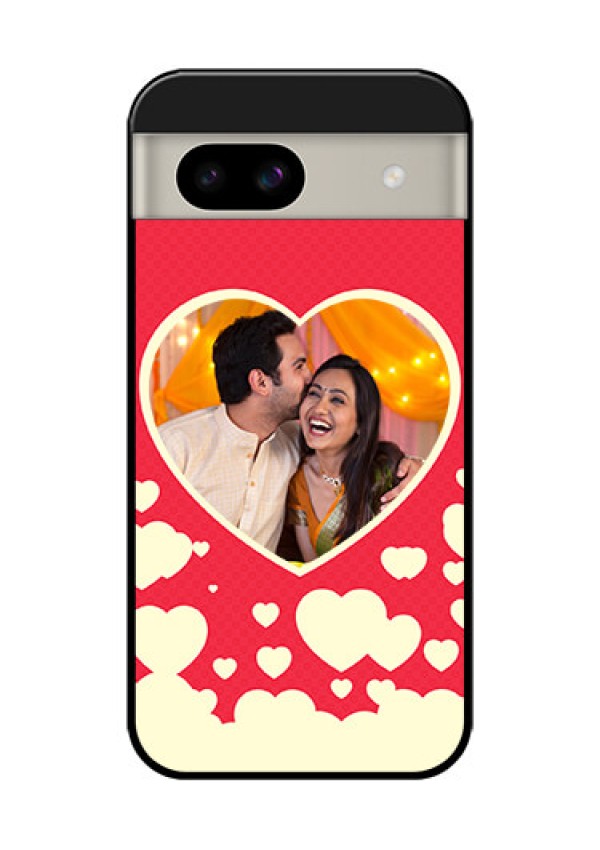 Google Pixel 8A 5G Custom Glass Phone Case - Love Symbols Phone Cover Design