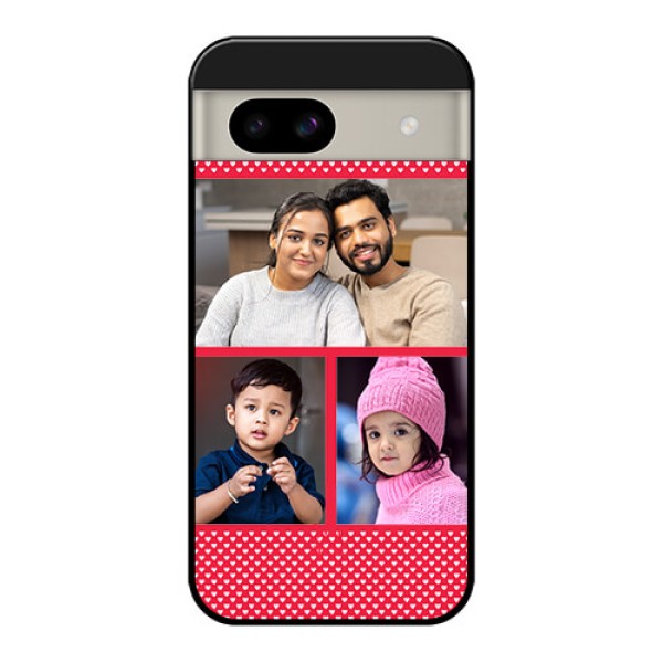 Google Pixel 8A 5G Custom Glass Phone Case - Bulk Photo Upload Design