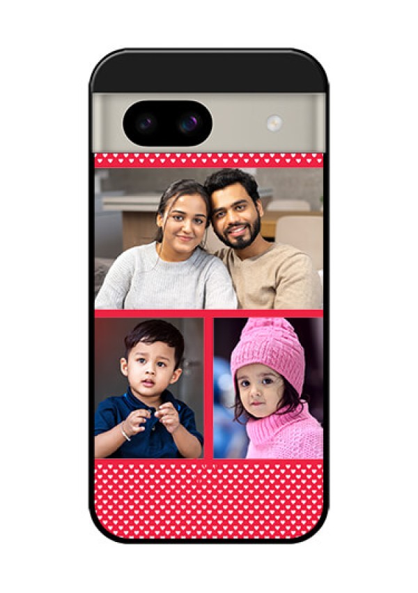 Google Pixel 8A 5G Custom Glass Phone Case - Bulk Photo Upload Design