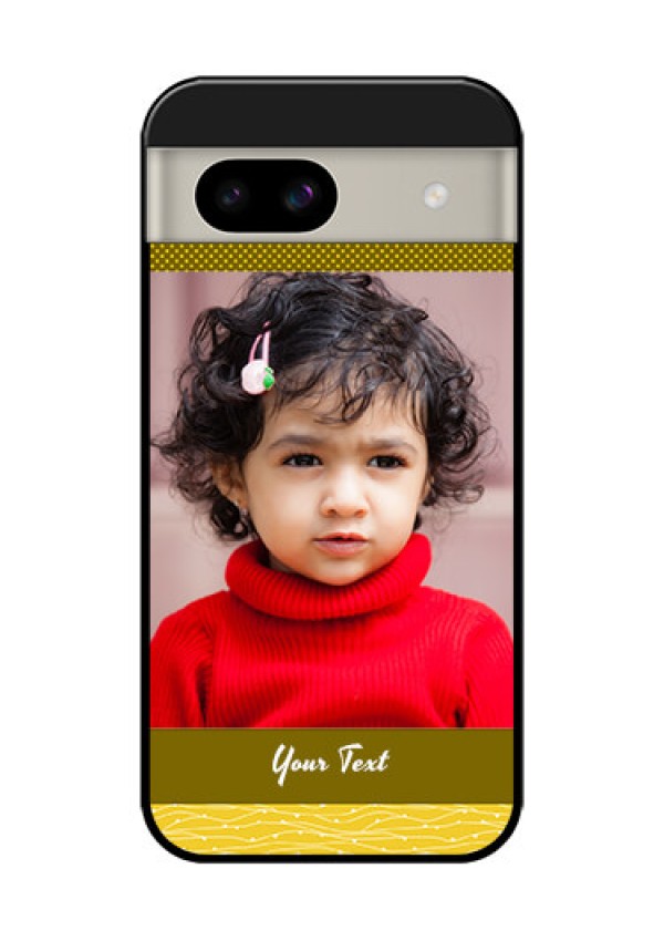 Google Pixel 8A 5G Custom Glass Phone Case - Simple Green Color Design