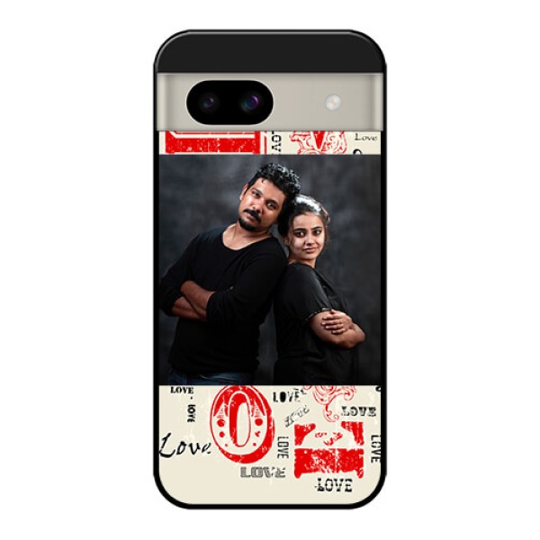 Google Pixel 8A 5G Custom Glass Phone Case - Trendy Love Design Case