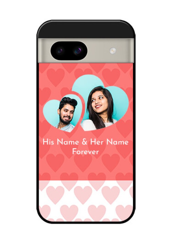 Google Pixel 8A 5G Custom Glass Phone Case - Couple Pic Upload Design