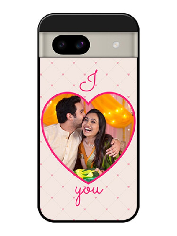 Custom Google Pixel 8A 5G Custom Glass Phone Case - Heart Shape Design
