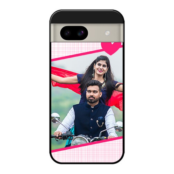 Google Pixel 8A 5G Custom Glass Phone Case - Love Shape Heart Design