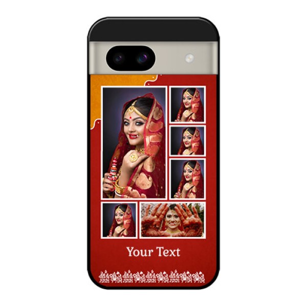 Google Pixel 8A 5G Custom Glass Phone Case - Wedding Pic Upload Design