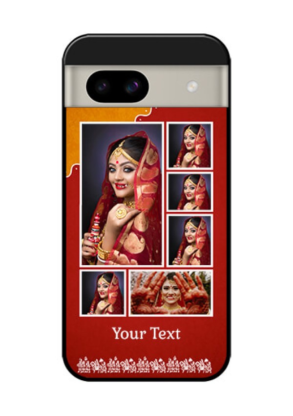 Google Pixel 8A 5G Custom Glass Phone Case - Wedding Pic Upload Design